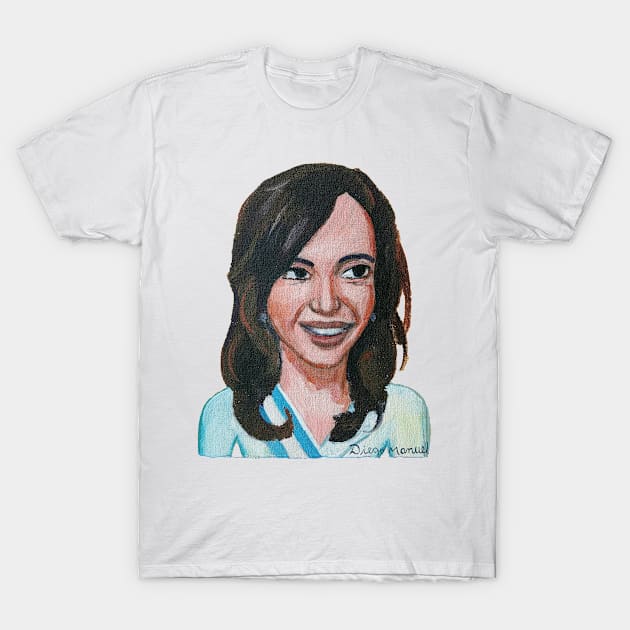 Cristina Kirchner T-Shirt by diegomanuel